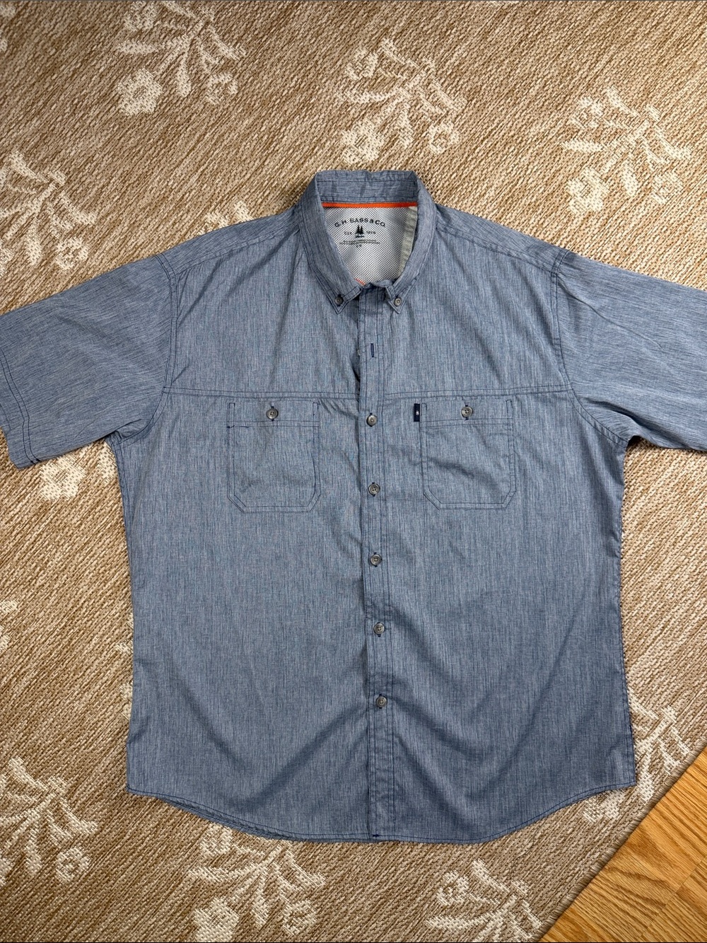 G.H. Bass & Co. Light Blue Short-Sleeve Button-Down Shirt